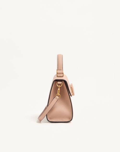 Valentino Garavani - Valentino Garavani Vsling Small Handbag In Grainy Calfskin - Rose Cannelle - Woman - Top Handle Bags
